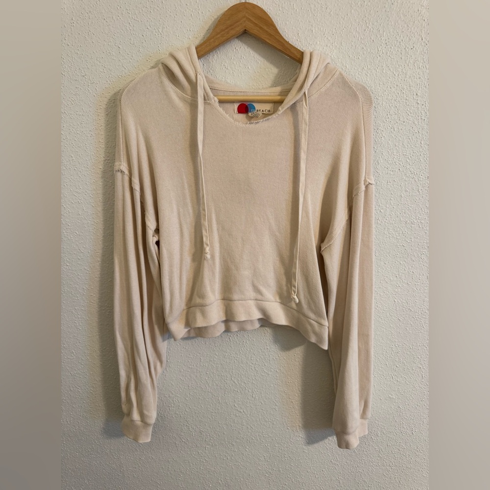Free People Beach Cream Hoodie
